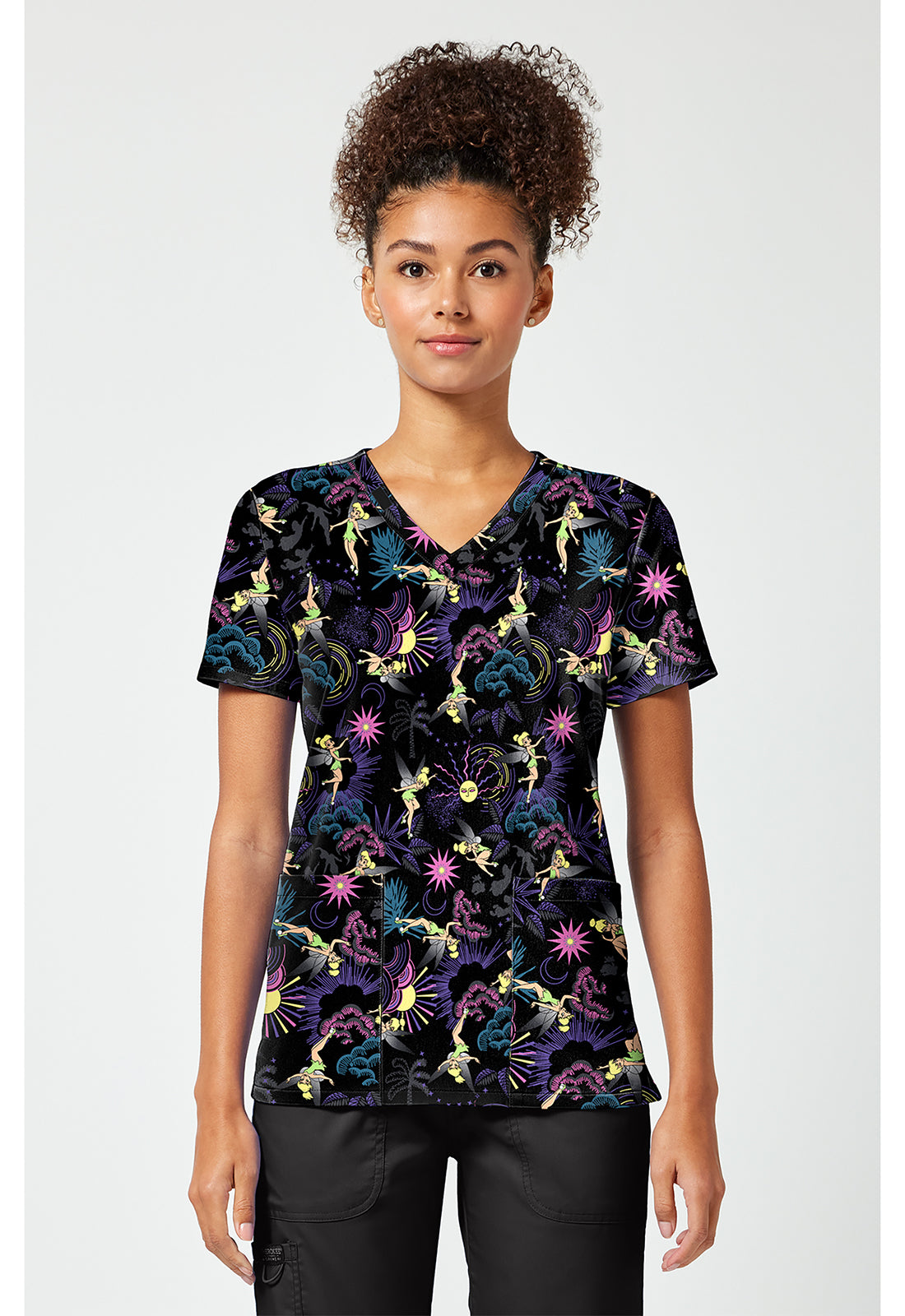 Print V-Neck Top TF796