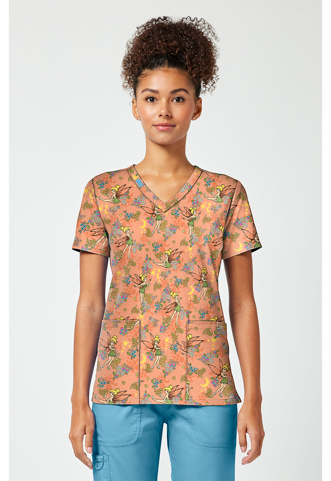 Print V-Neck Top TF796