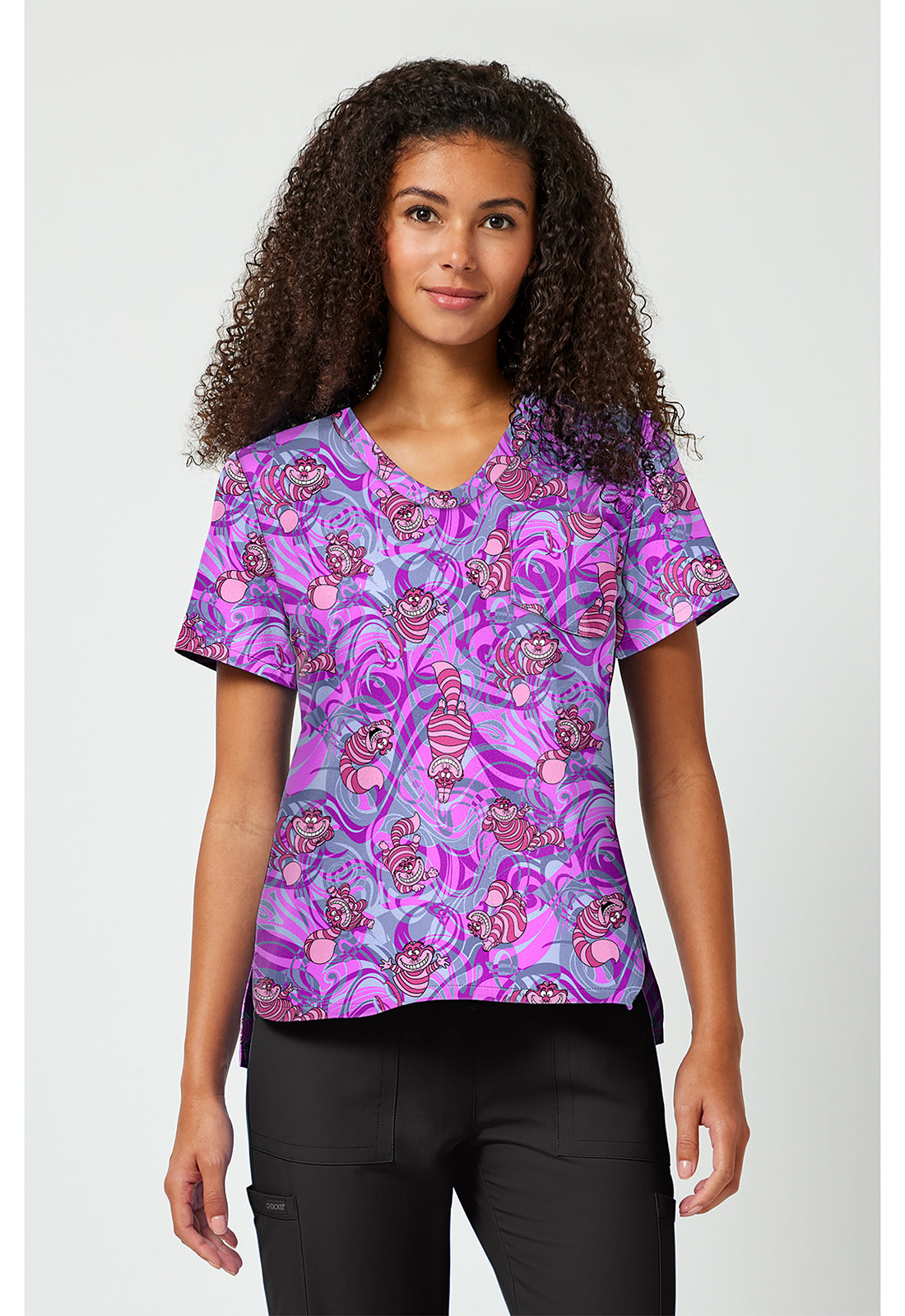 Print V-Neck Top TF 797
