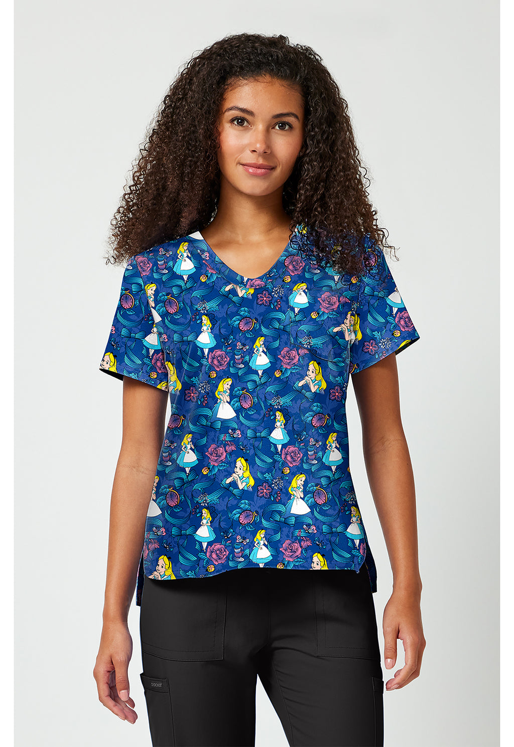 Print V-Neck Top TF 797
