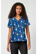 Print V-Neck Top TF 797