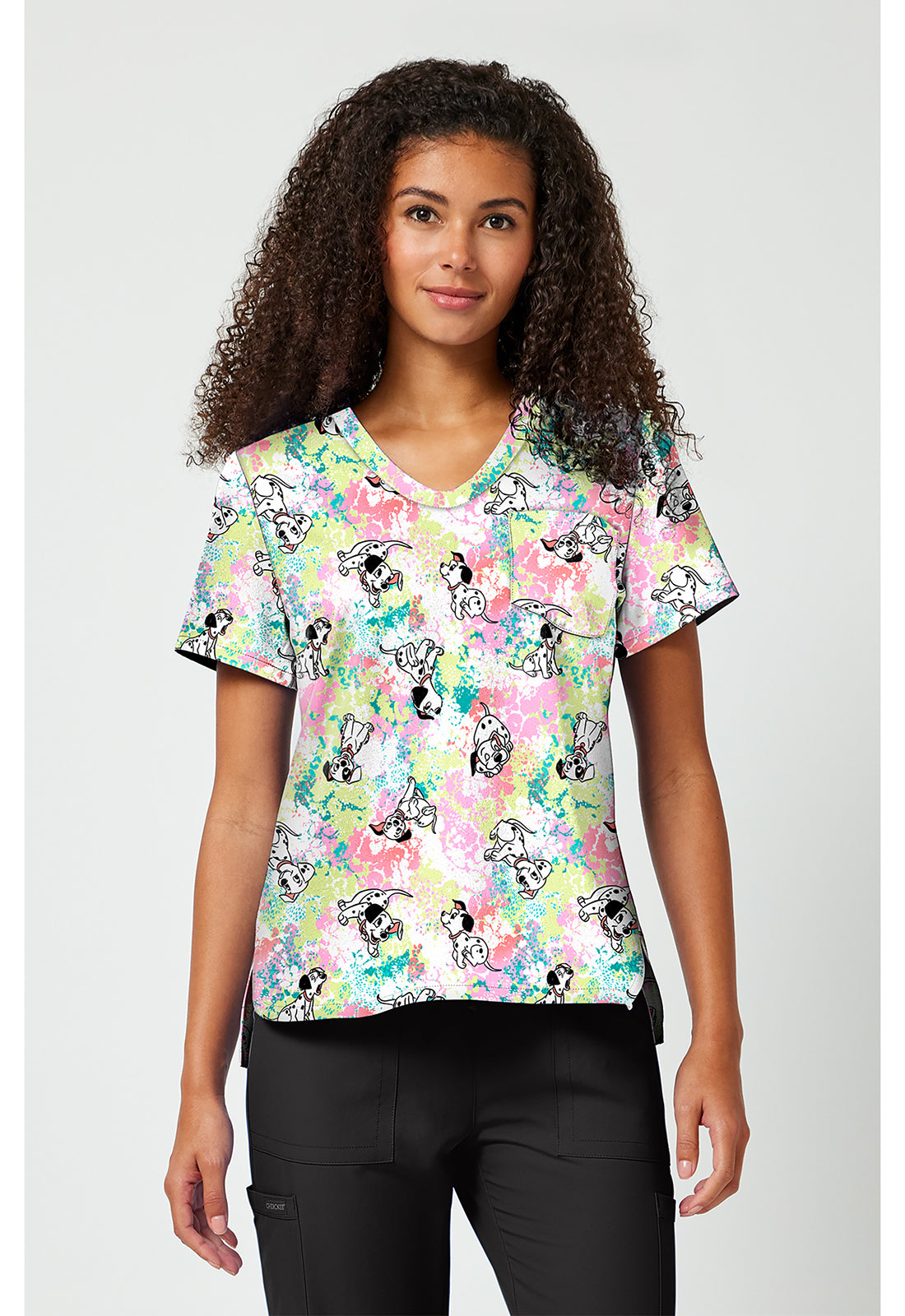 Print V-Neck Top TF 797