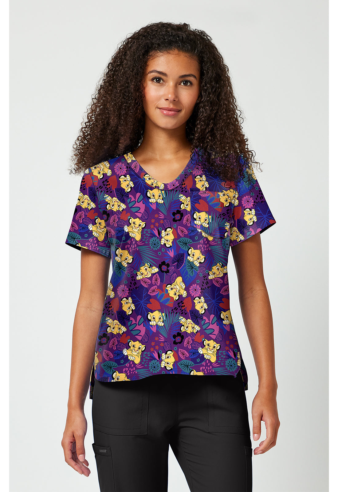 Print V-Neck Top TF 797