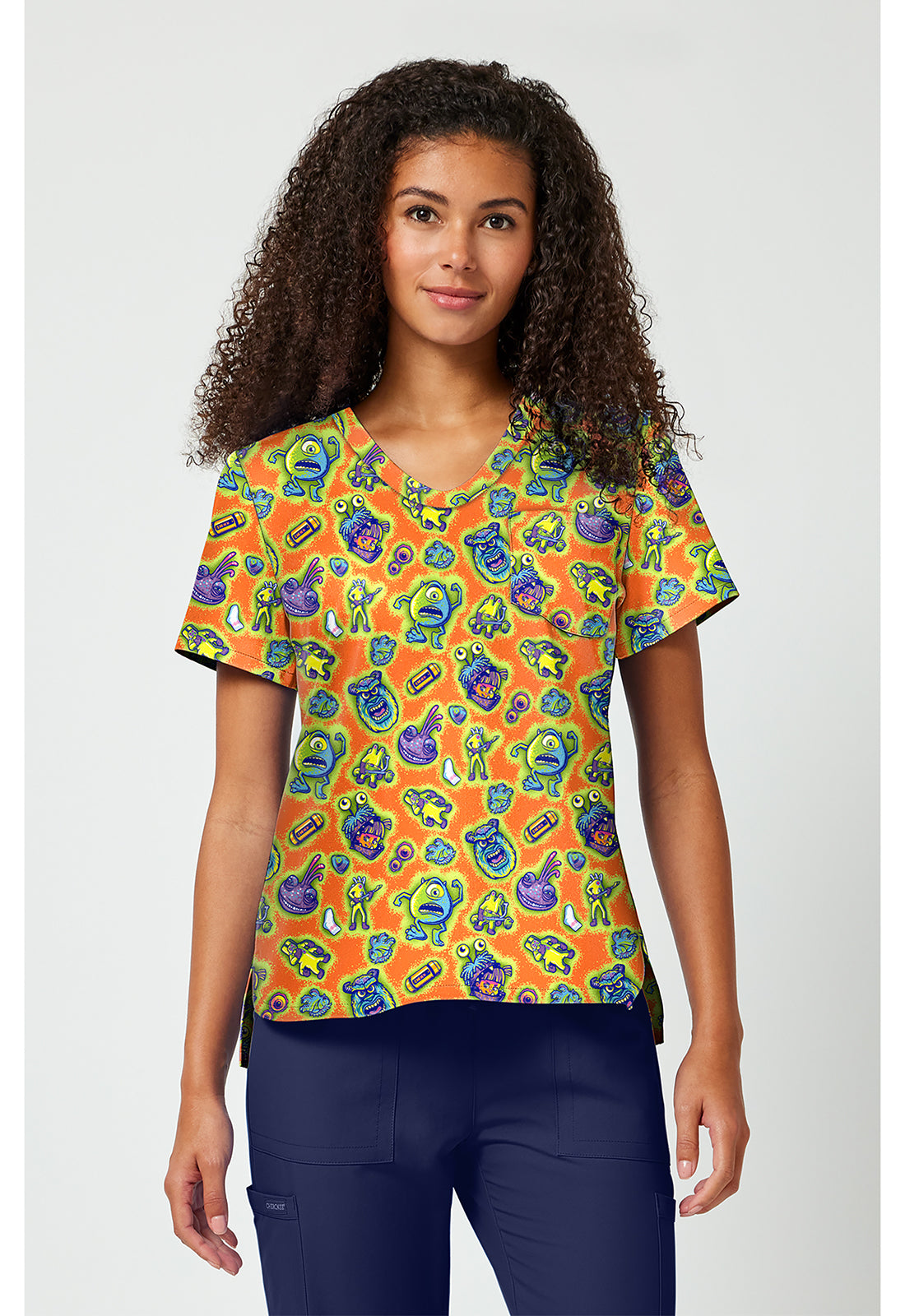 Print V-Neck Top TF 797