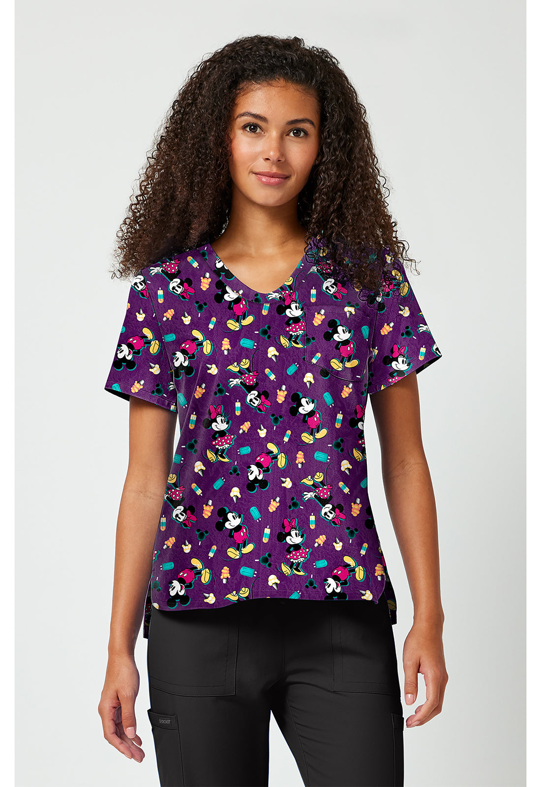 Print V-Neck Top TF 797