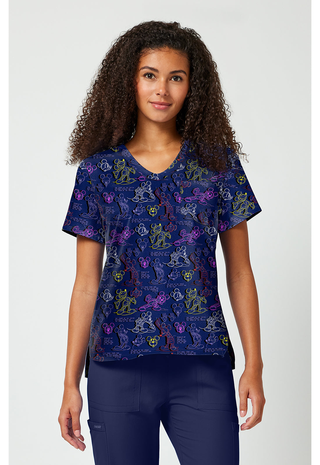 Print V-Neck Top TF 797