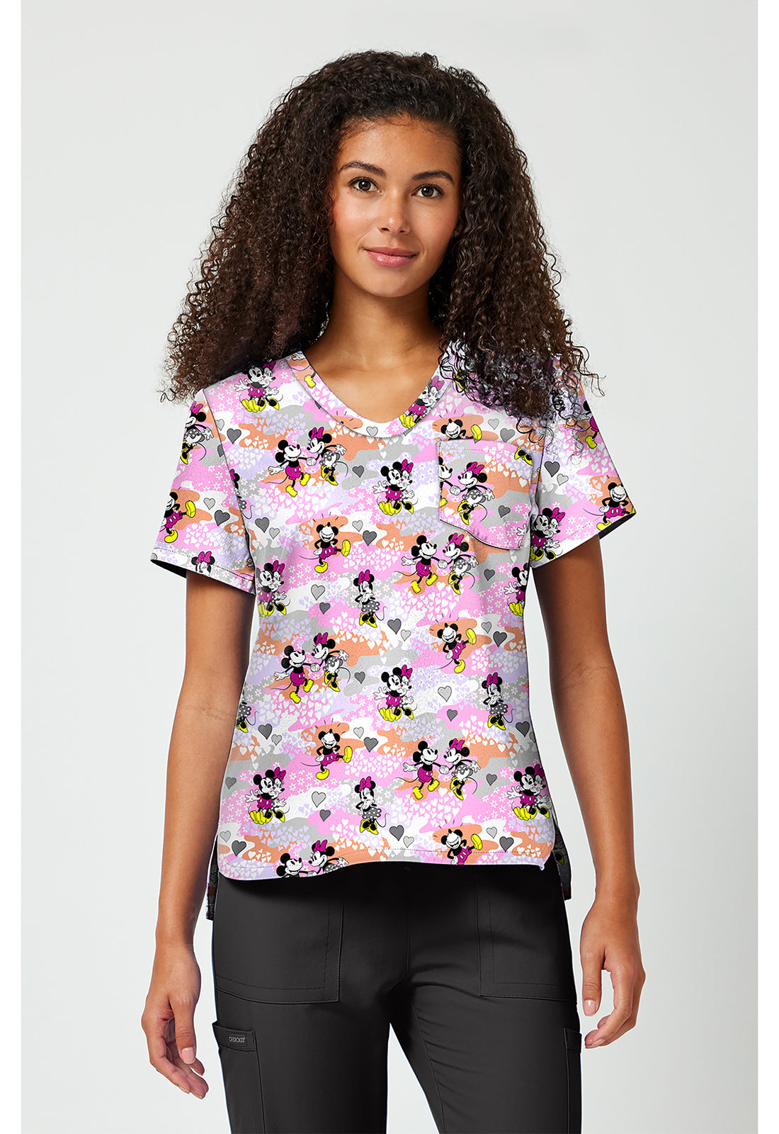 Print V-Neck Top TF 797