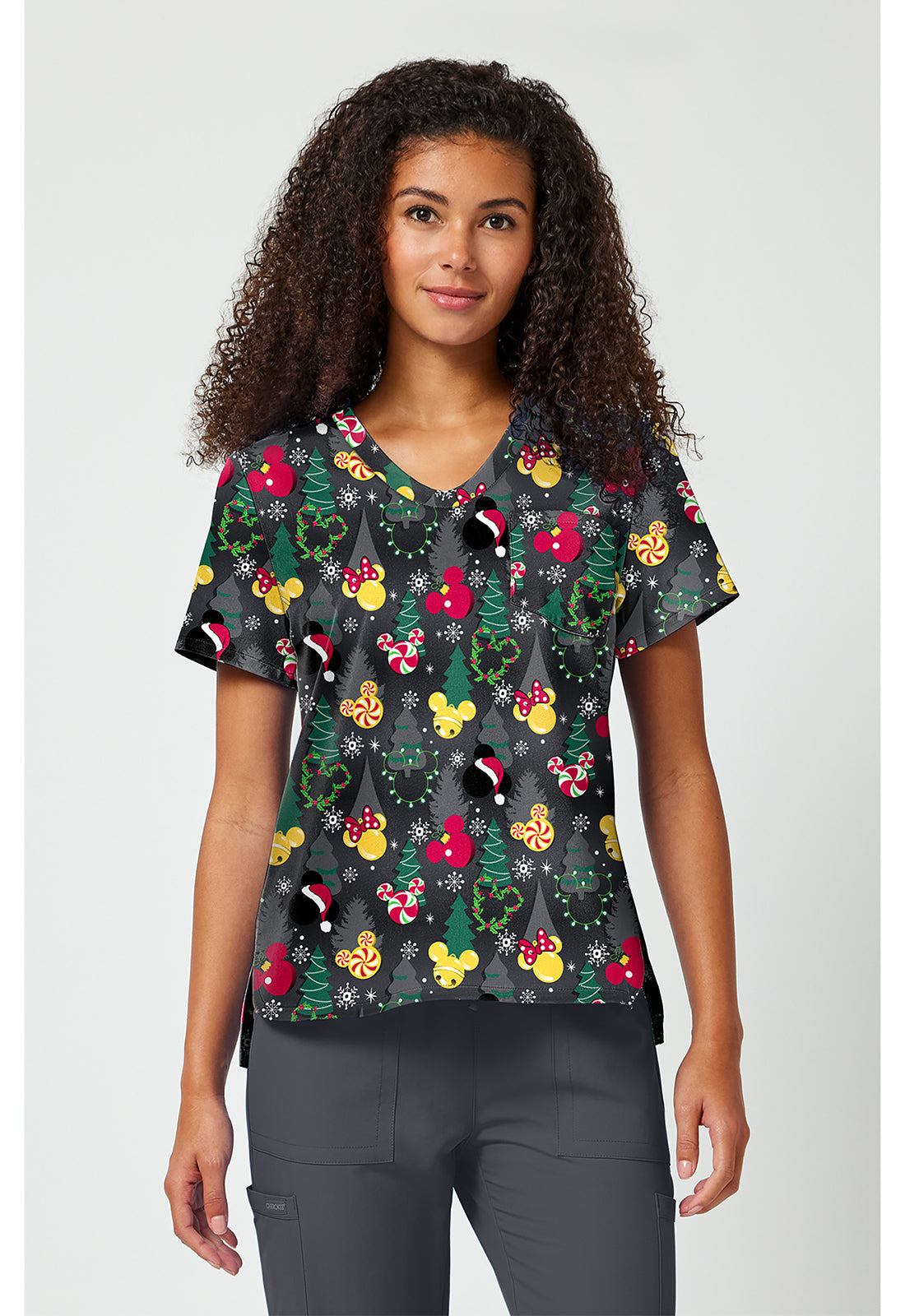 Print V-Neck Top TF 797