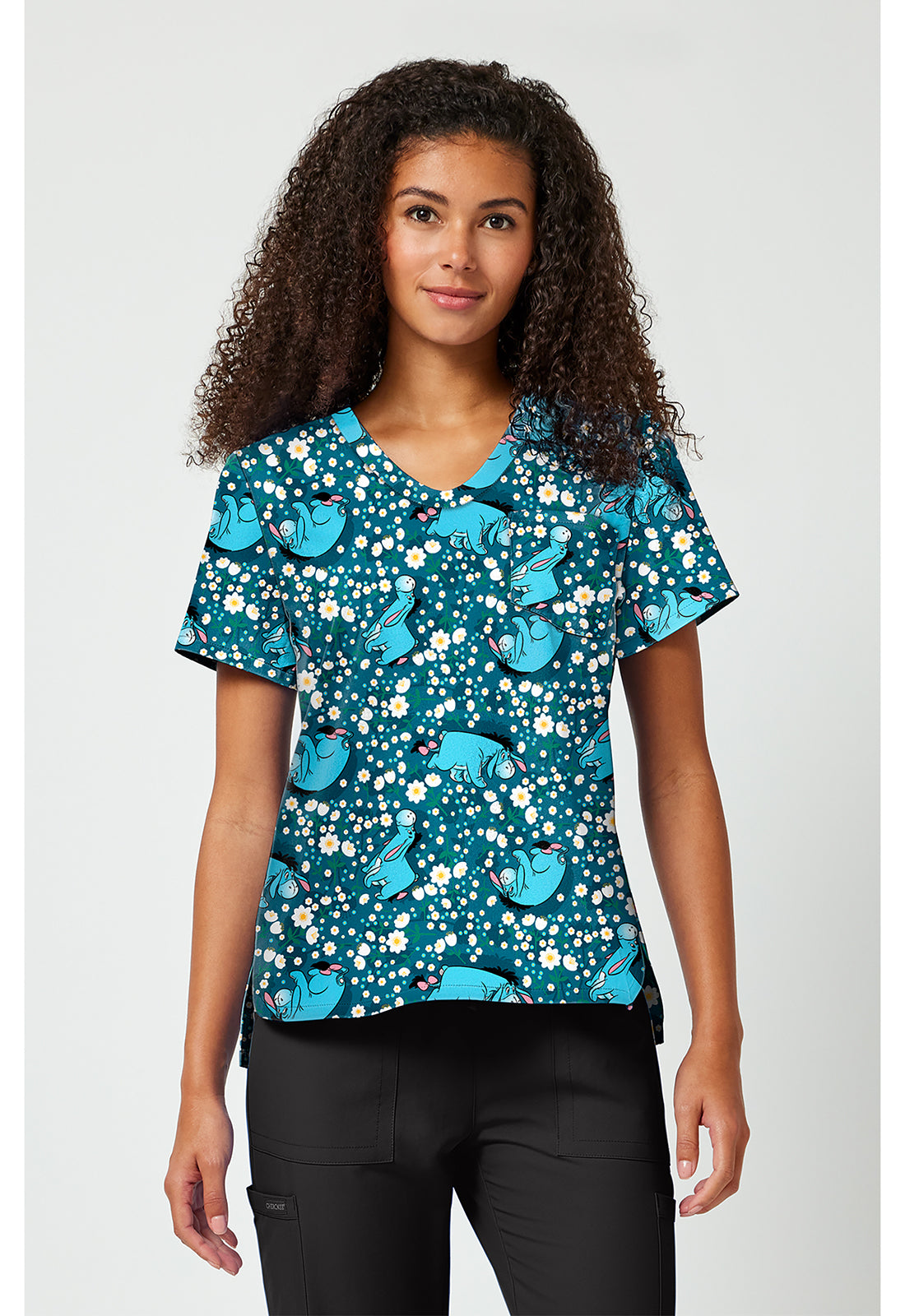 Print V-Neck Top TF 797