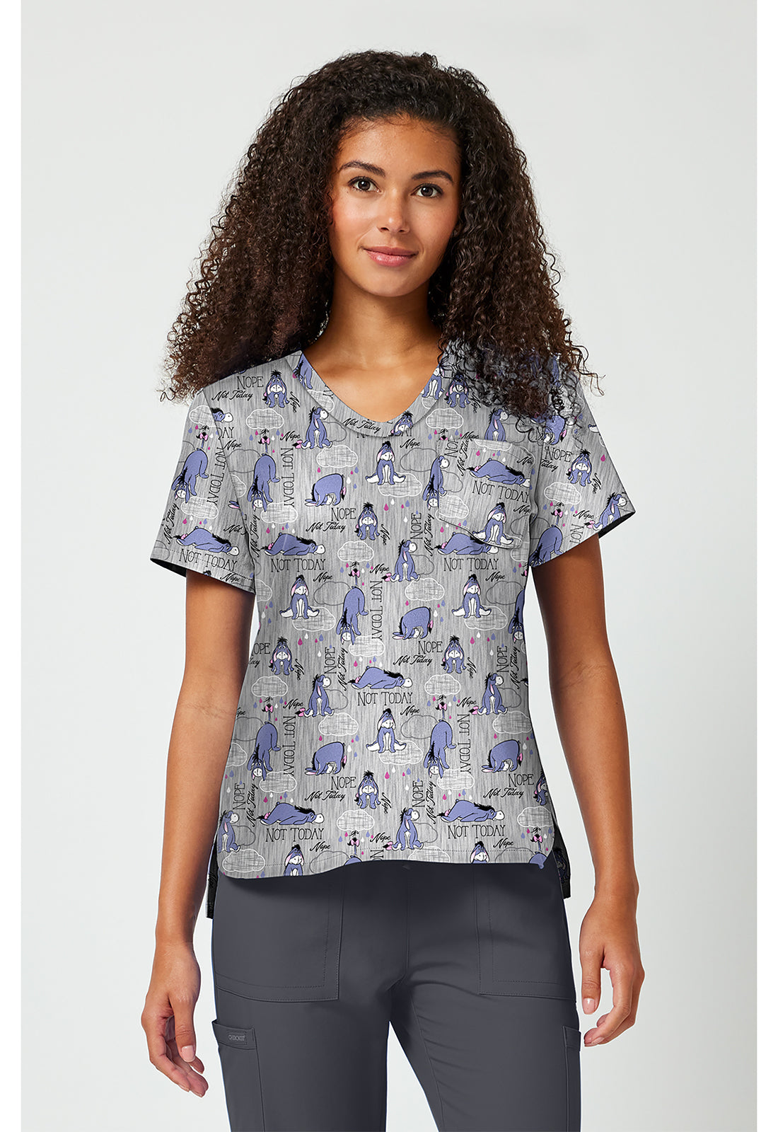 Print V-Neck Top TF 797