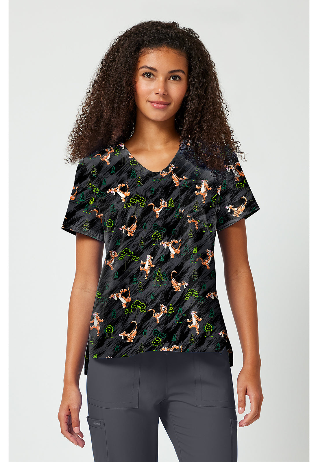 Print V-Neck Top TF 797