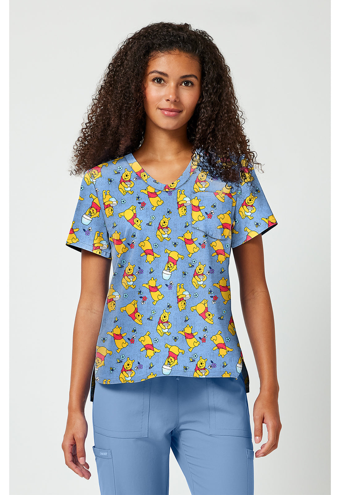 Print V-Neck Top TF 797