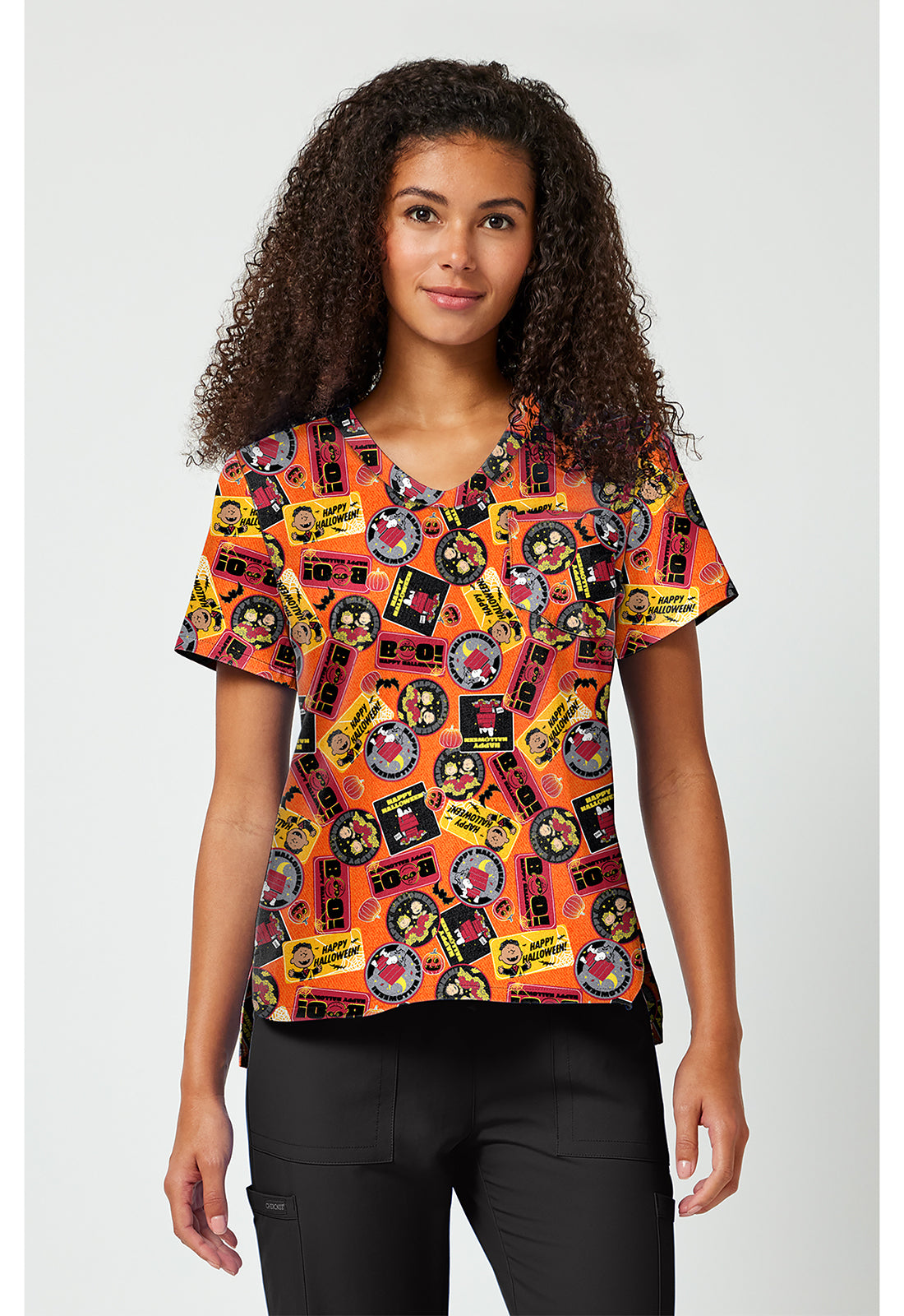 Print V-Neck Top TF 797