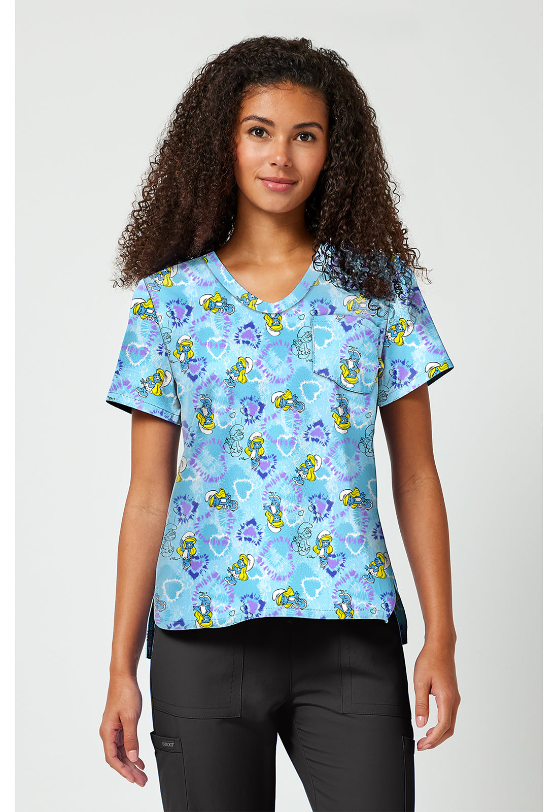 Print V-Neck Top TF 797