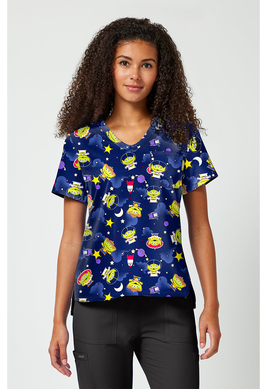 Print V-Neck Top TF 797