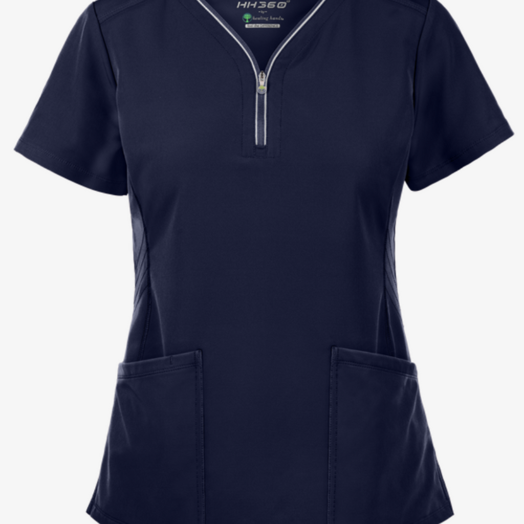 Sonia Women's 3-Pocket Y-Neck STRETCH Scrub Top