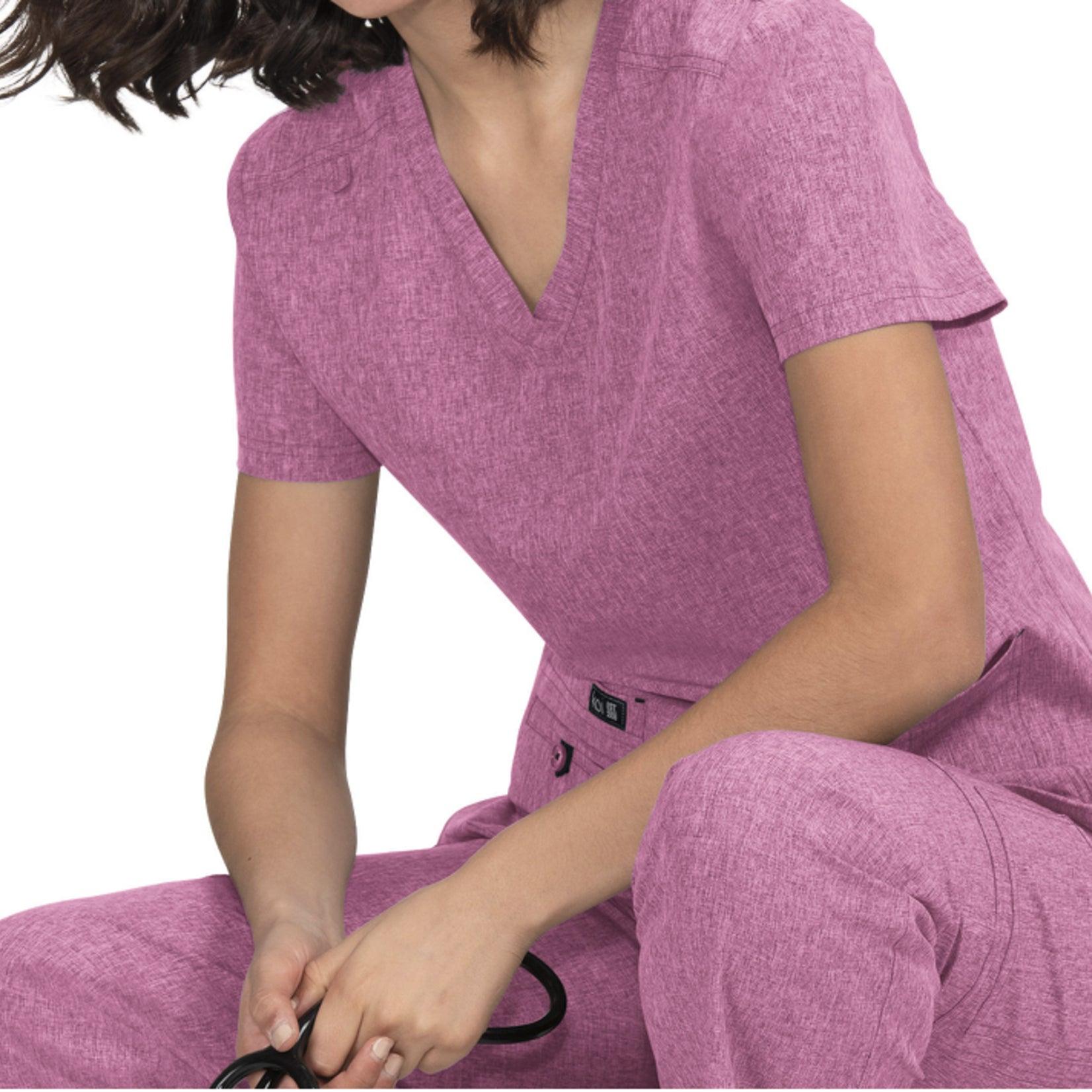 Becca Solid Scrub Top