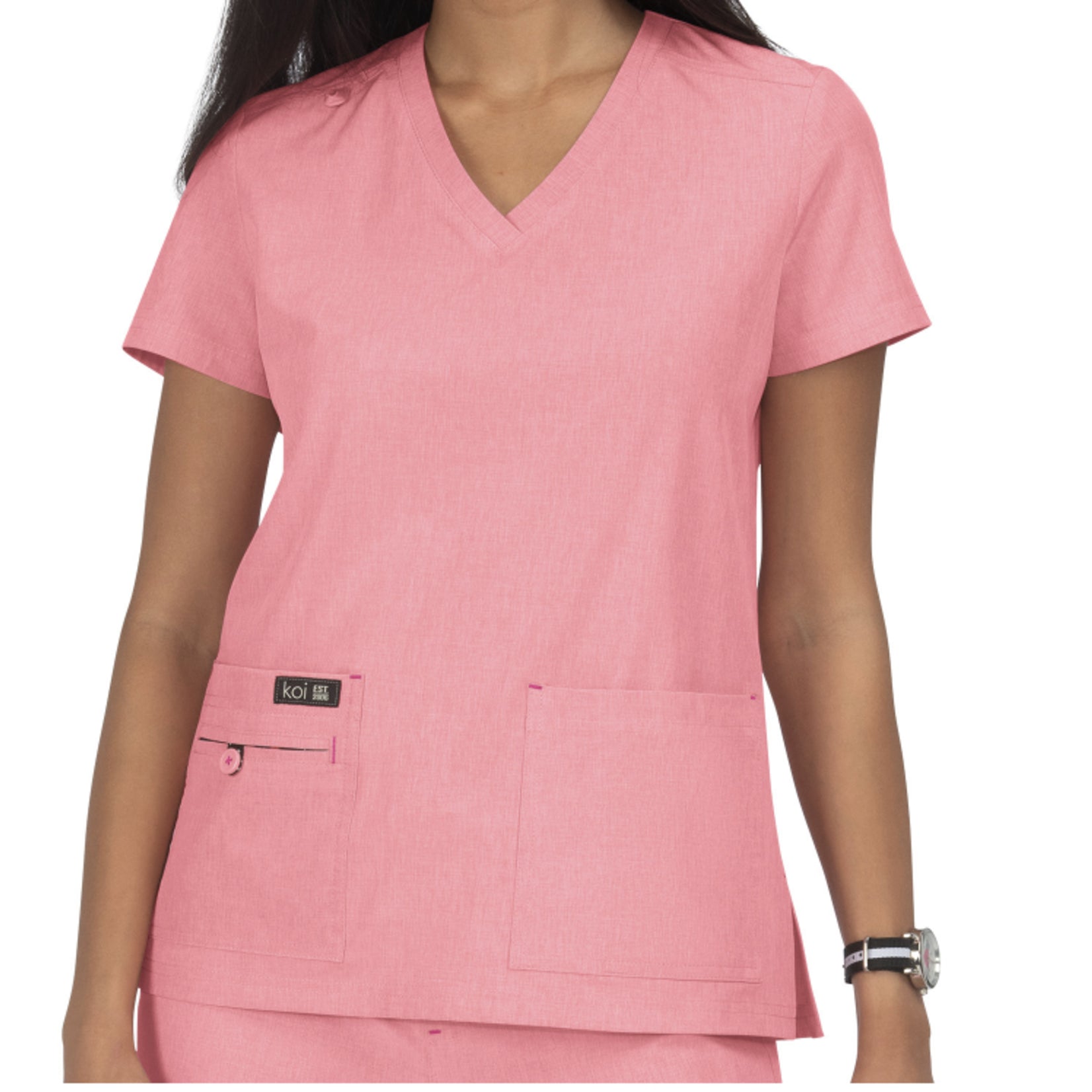 Becca Solid Scrub Top