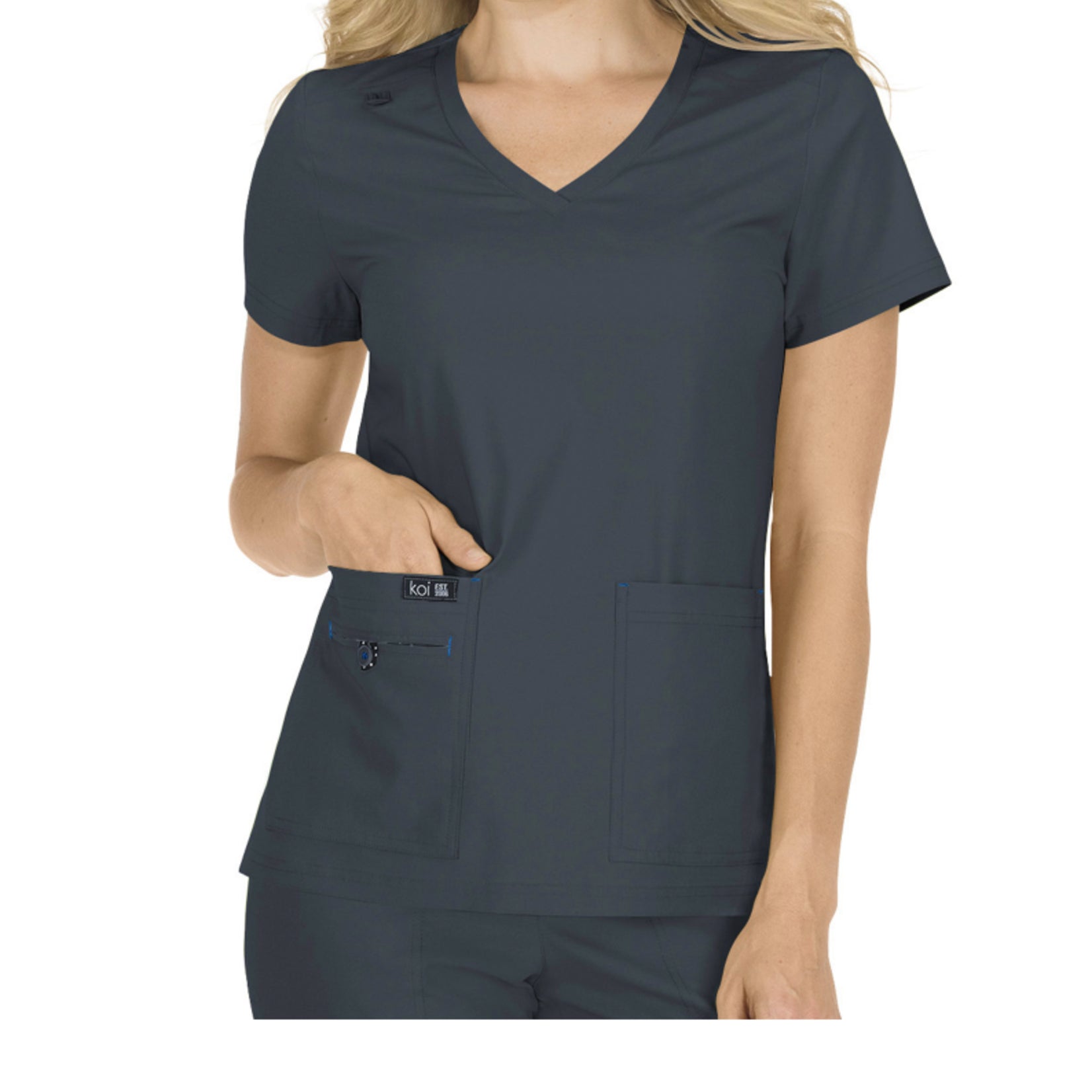 Becca Solid Scrub Top